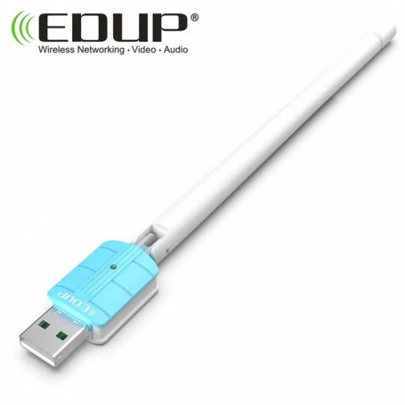 Edup Cle USB Wifi Sans Fil Adaptateur Wifi Récepteur Ethernet Carte Por PC  Ordinateur
